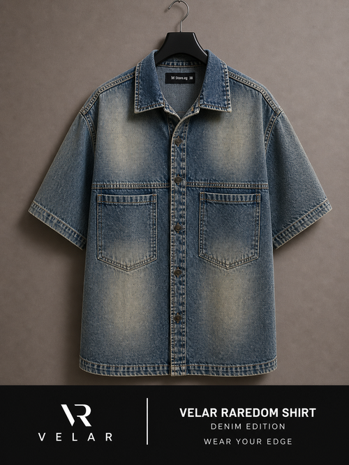 VELAR Boxy Fit Denim Shirt