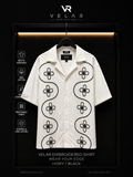 Velar White Embroidered Box Fit Shirt