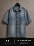 VELAR Boxy Fit Denim Shirt