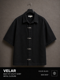 VELAR Boxy Fit Utility Shirt – Metal Closure Edition
