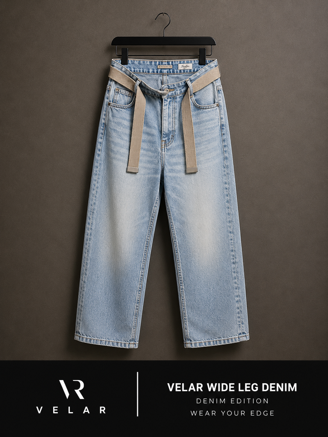 VELAR Wide Leg Denim – Washed Edition