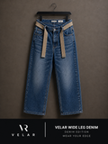 VELAR Wide Leg Denim – Washed Edition