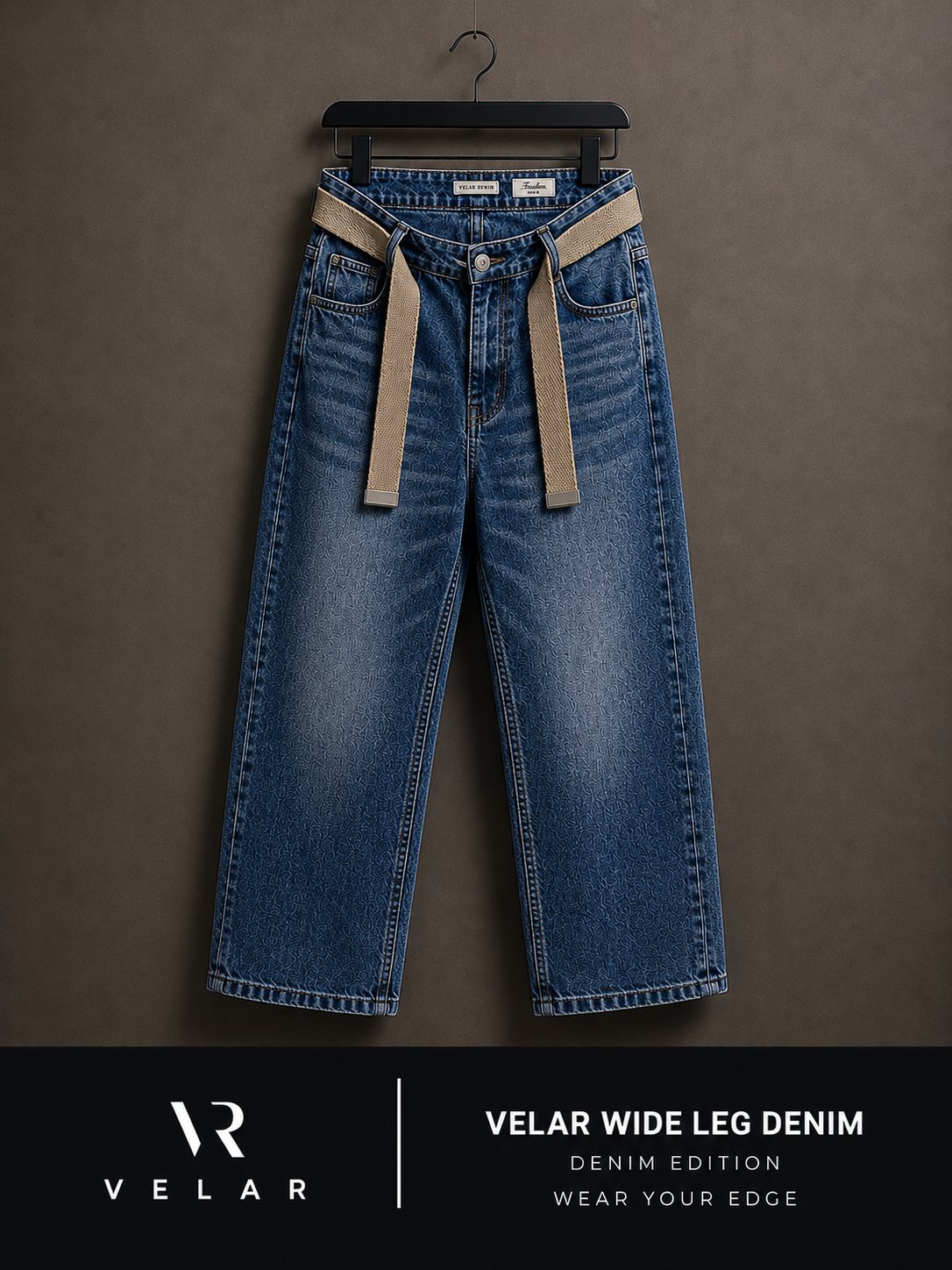 VELAR Wide Leg Denim – Washed Edition