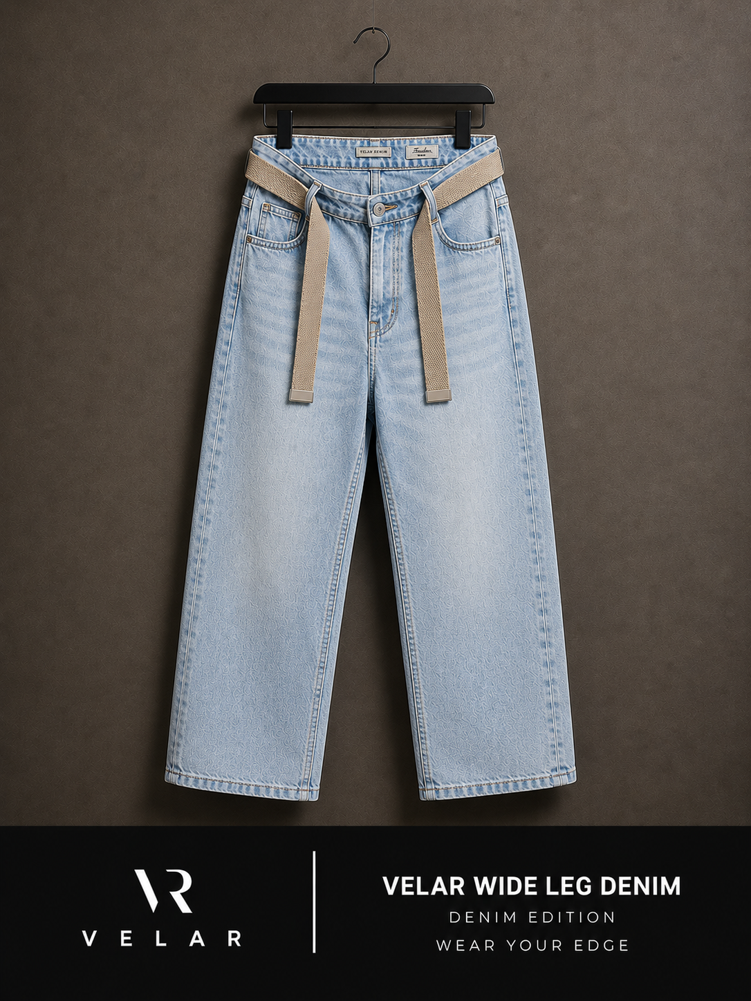 VELAR Wide Leg Denim – Washed Edition