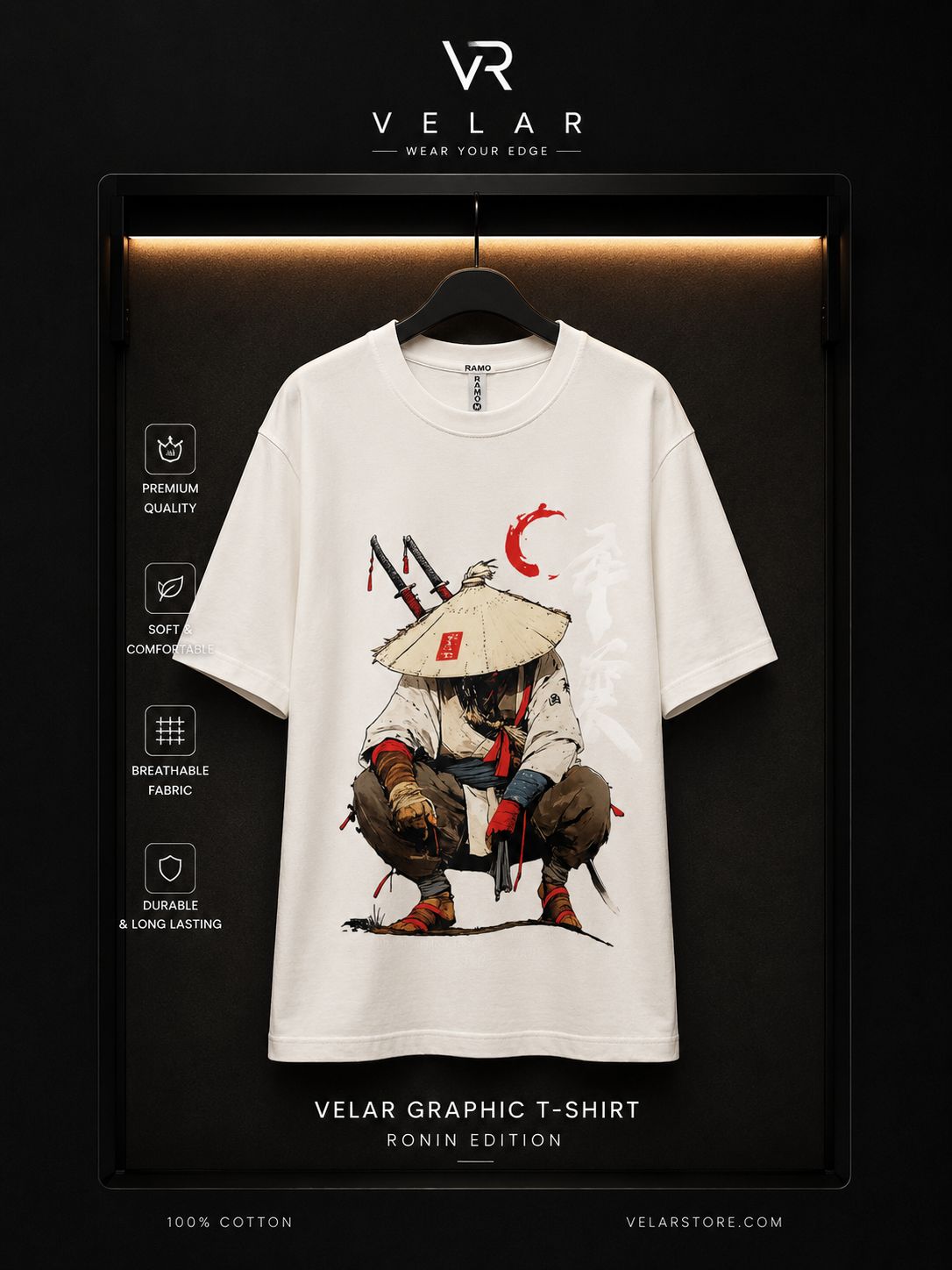 Velar Ronin Graphic Oversized T-Shirt