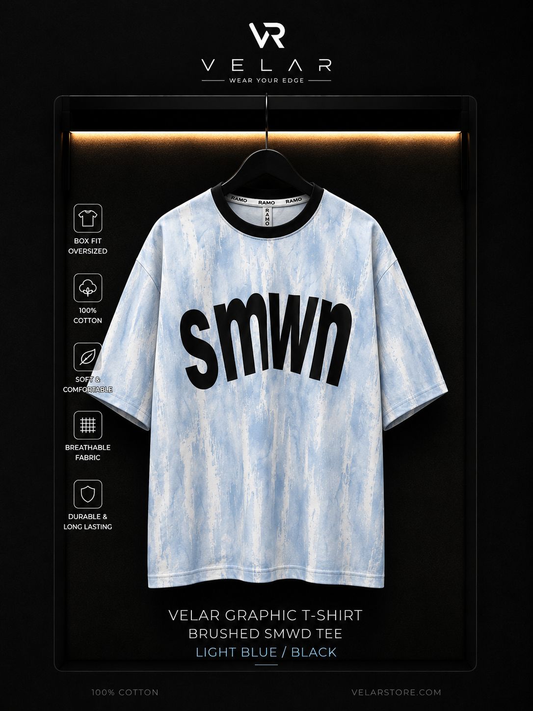 Velar Brushed SMWD Box Fit T-Shirt